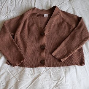 Wonder Nation • Girl's Brown/Taupe Cardigan